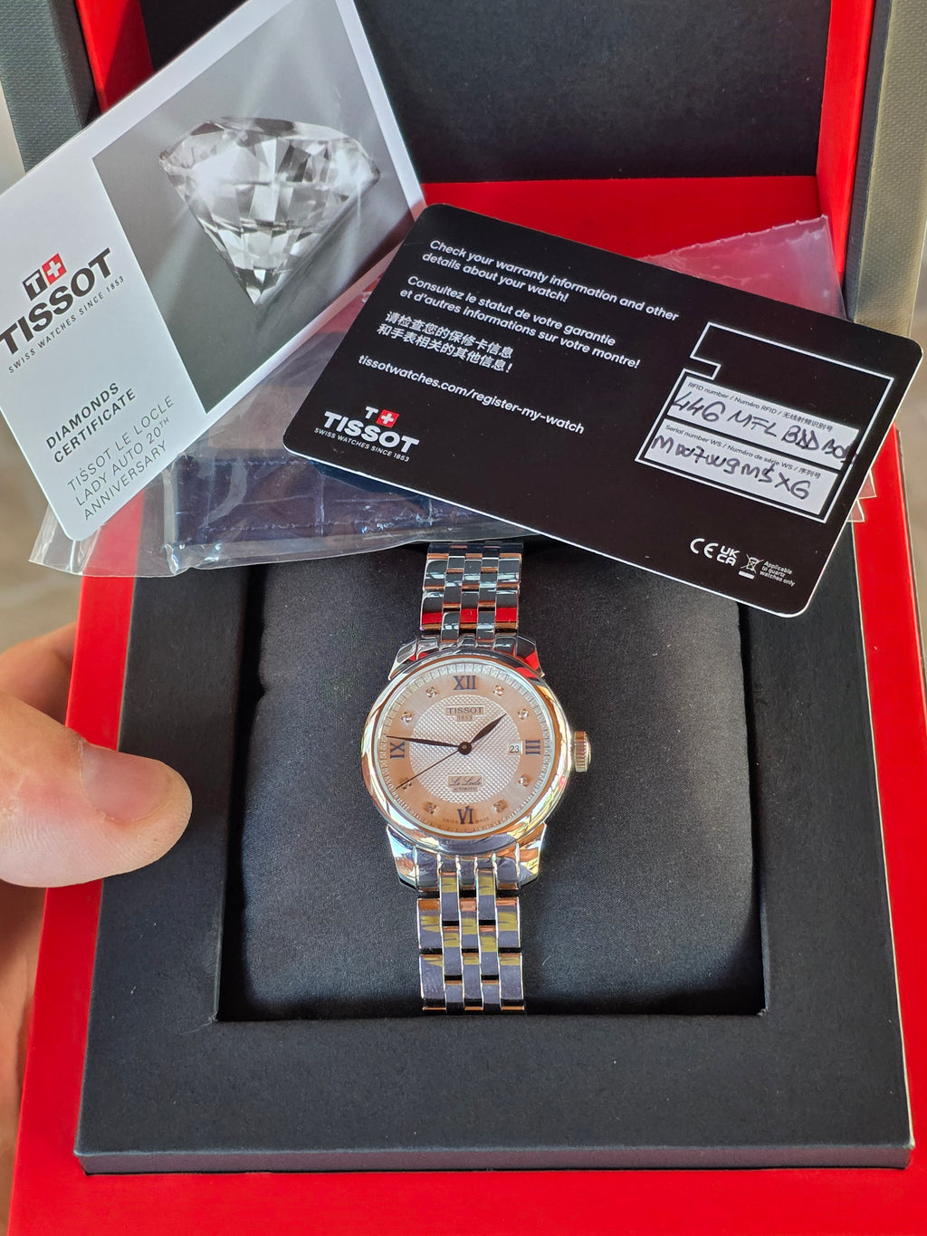 Ceas de Dama Tissot Le Locle Automatic (Ediție Aniversară / Diamante)