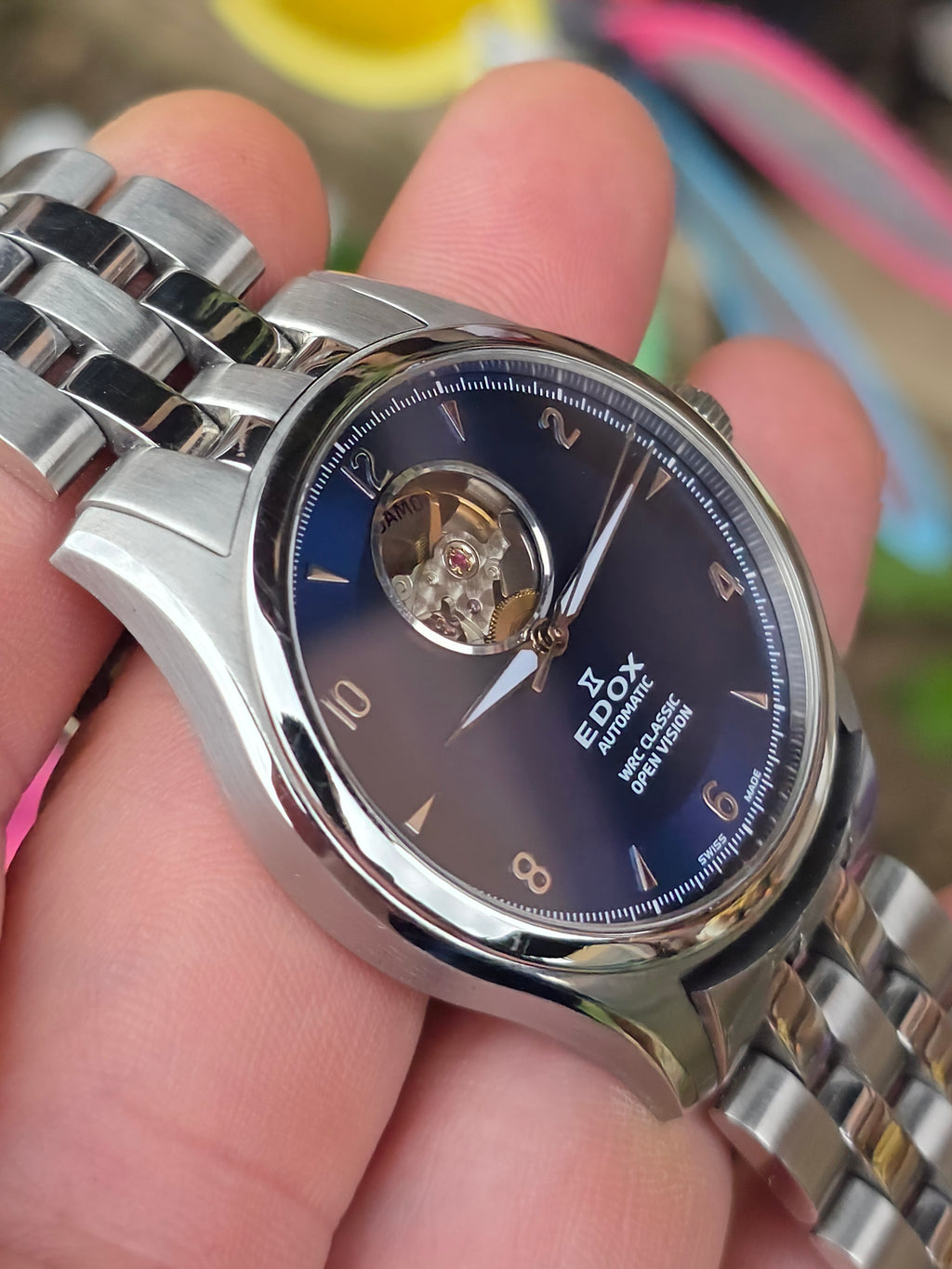 Ceas Elvețian Premium Edox WRC Classic Open Vision Automatic