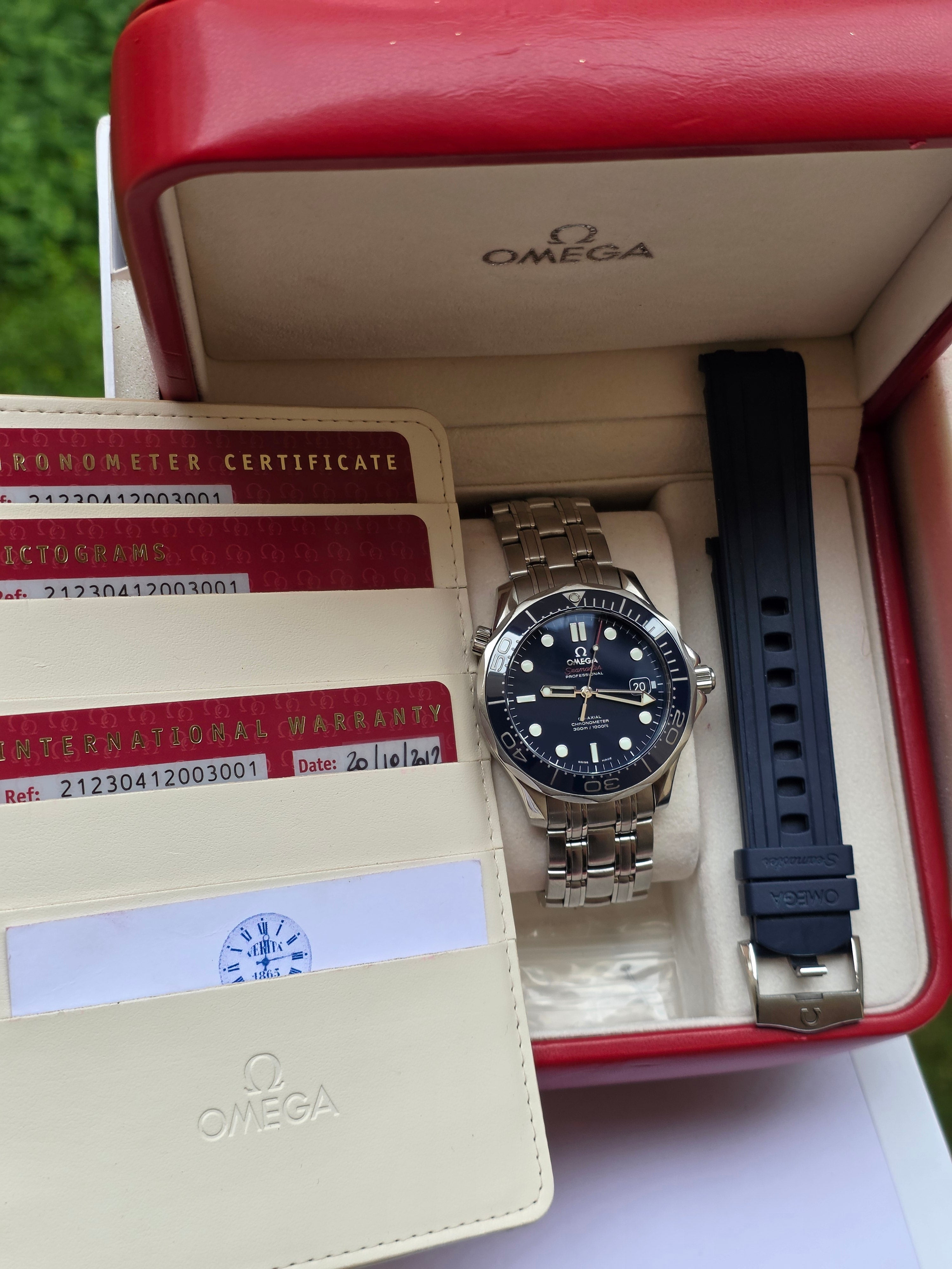 Omega Seamaster Diver 300M Co-Axial "SMPc" Blue – Full Set (2012)