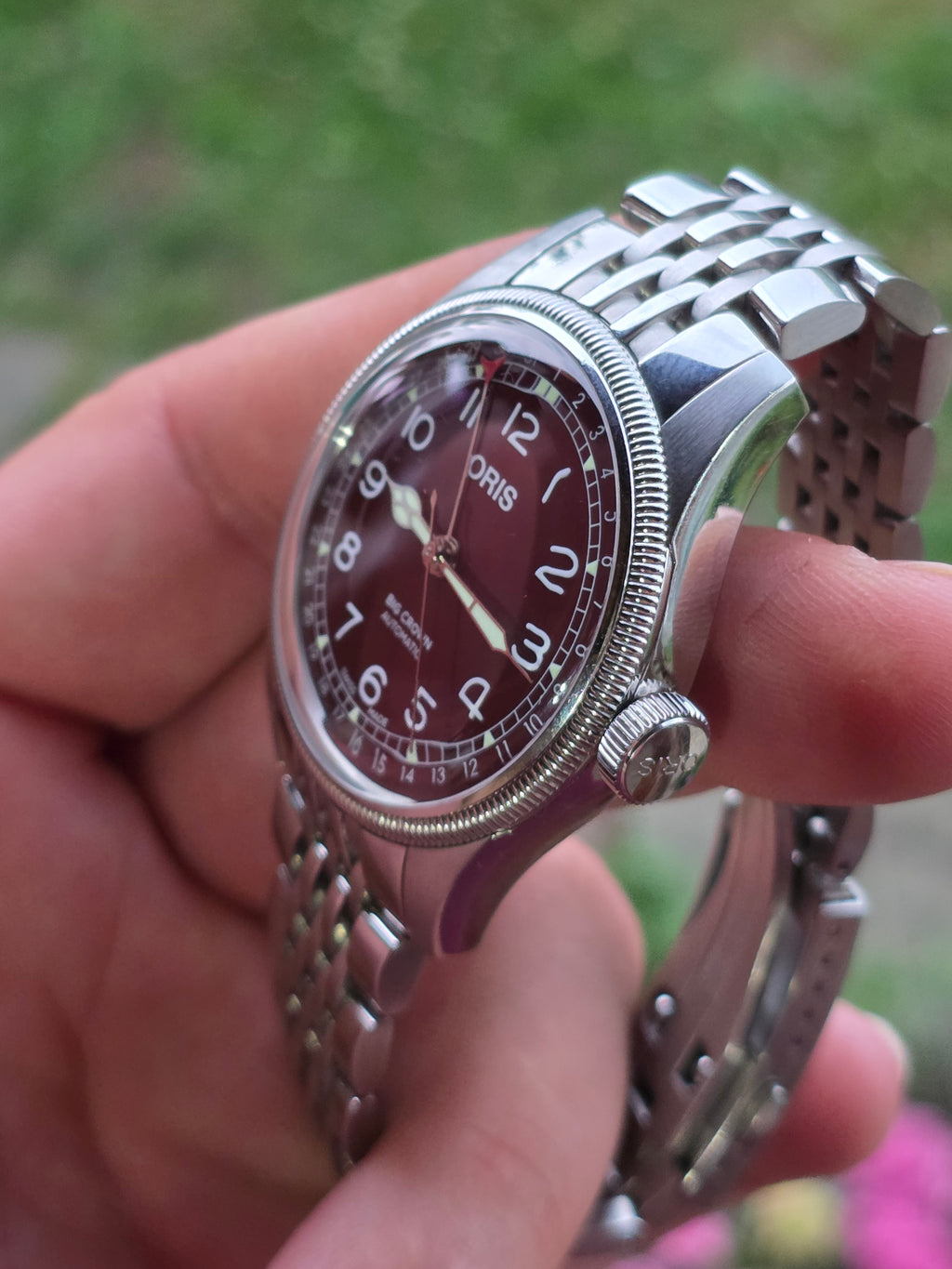 Oris Big Crown Pointer Date (Oxblood / Burgundy Dial) – 39 mm