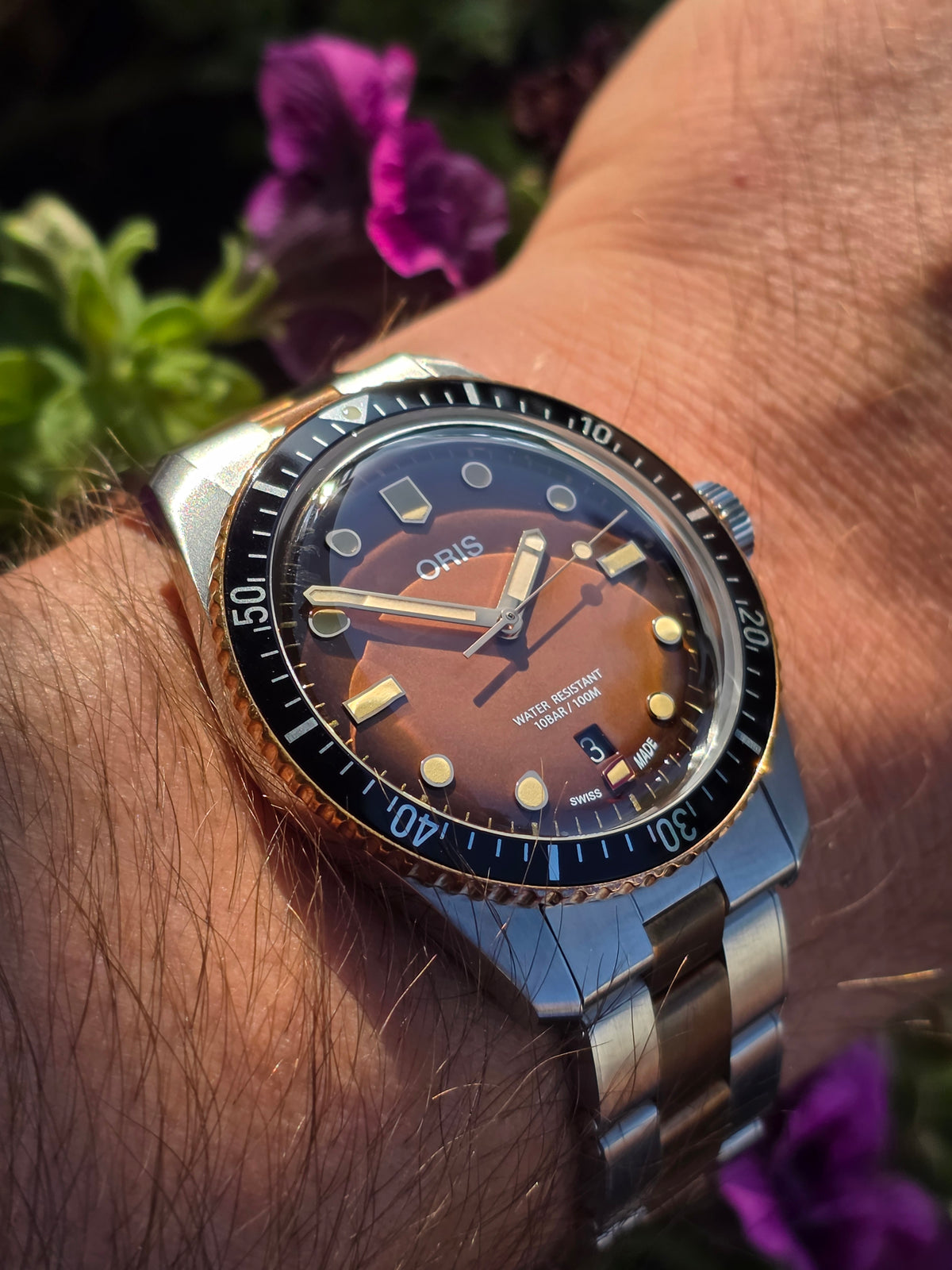 Oris Divers Sixty-Five Sunset Brown Dial - FULL SET - Nepurtat (Nou)