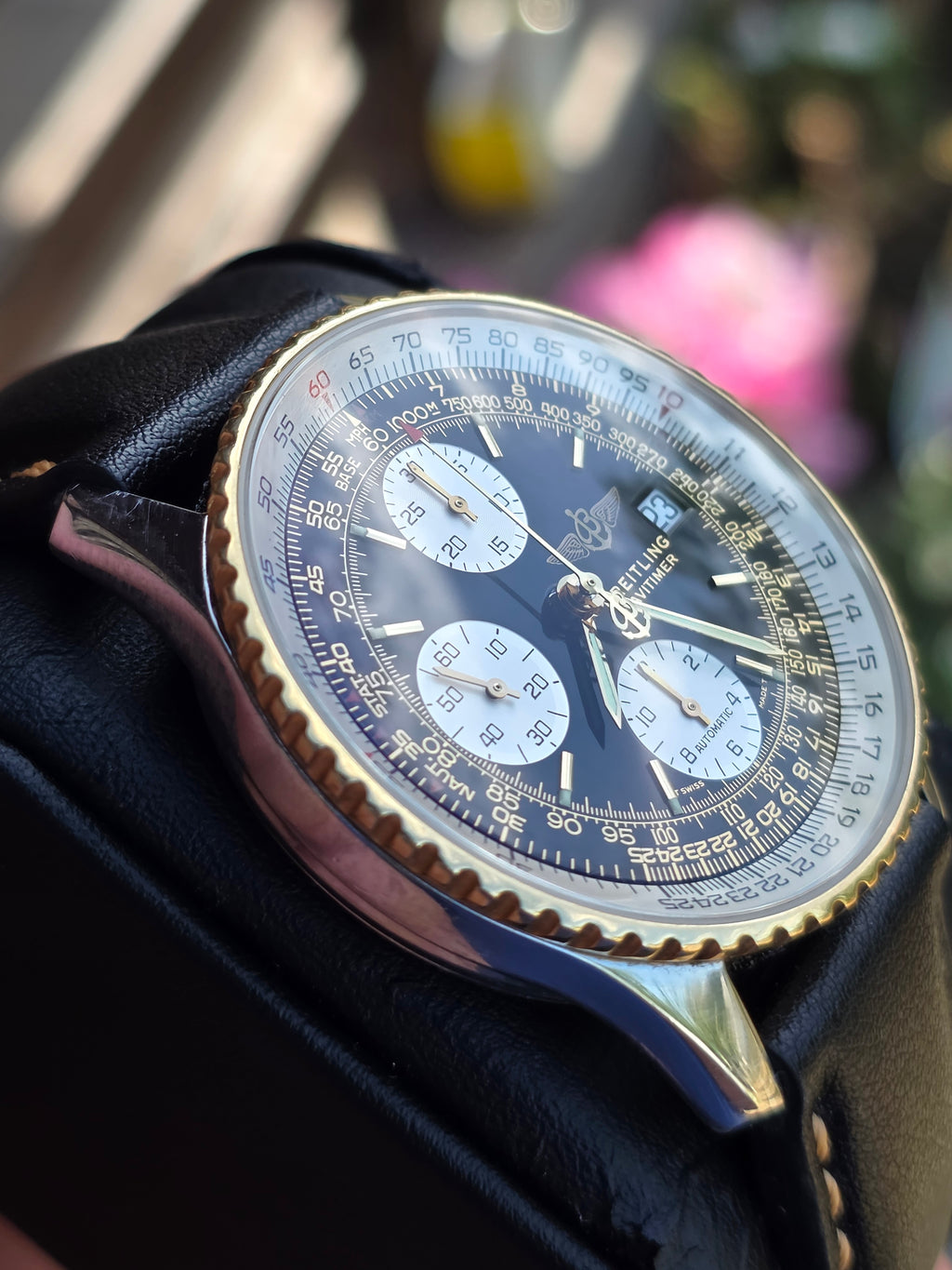 OLD Breitling Navitimer Chronograph - Referință D13022 - Aur 18k și Oțel
