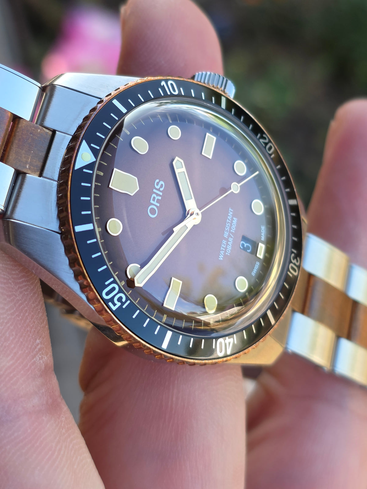 Oris Divers Sixty-Five Sunset Brown Dial - FULL SET - Nepurtat (Nou)