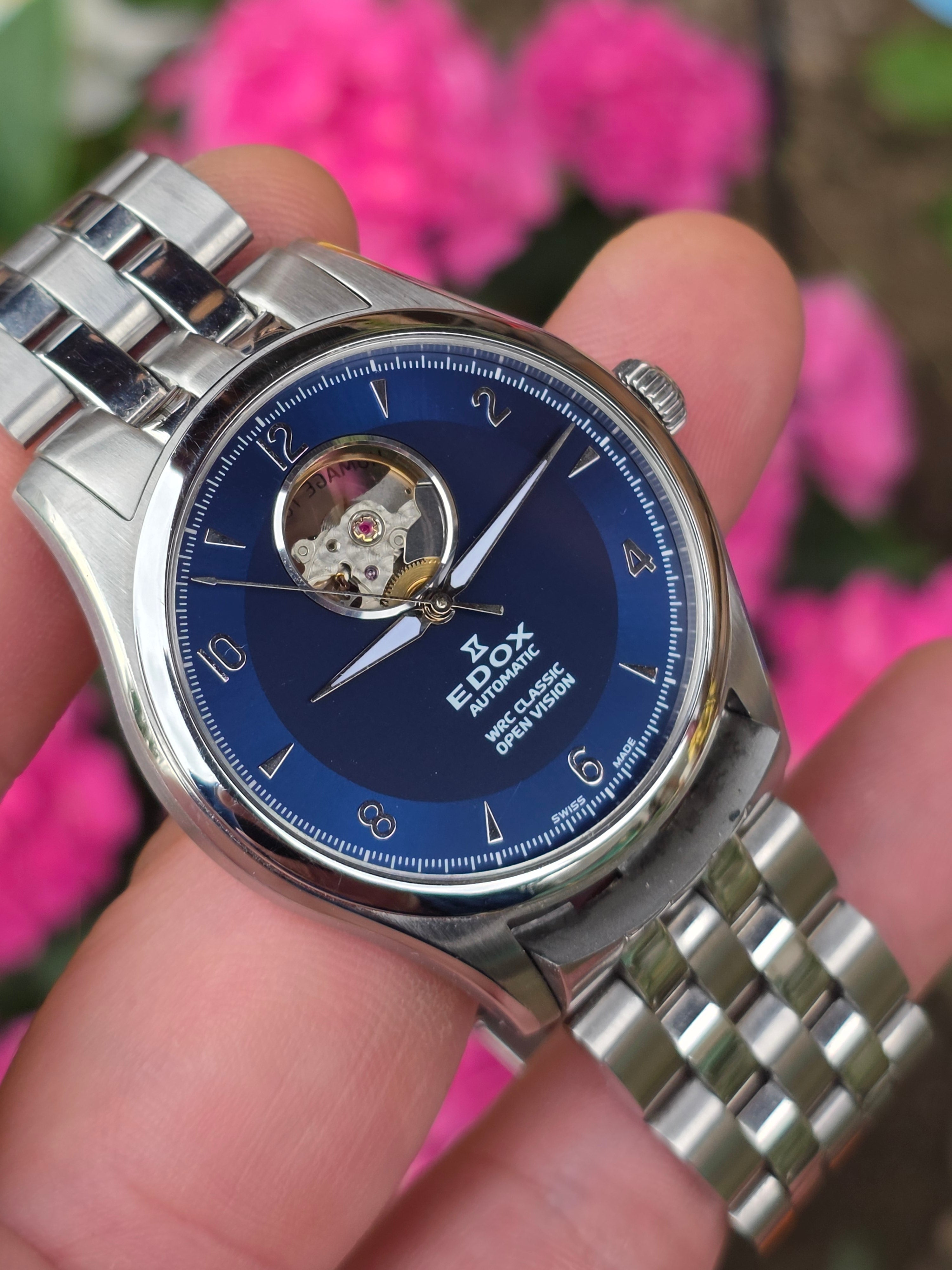 Ceas Elvețian Premium Edox WRC Classic Open Vision Automatic