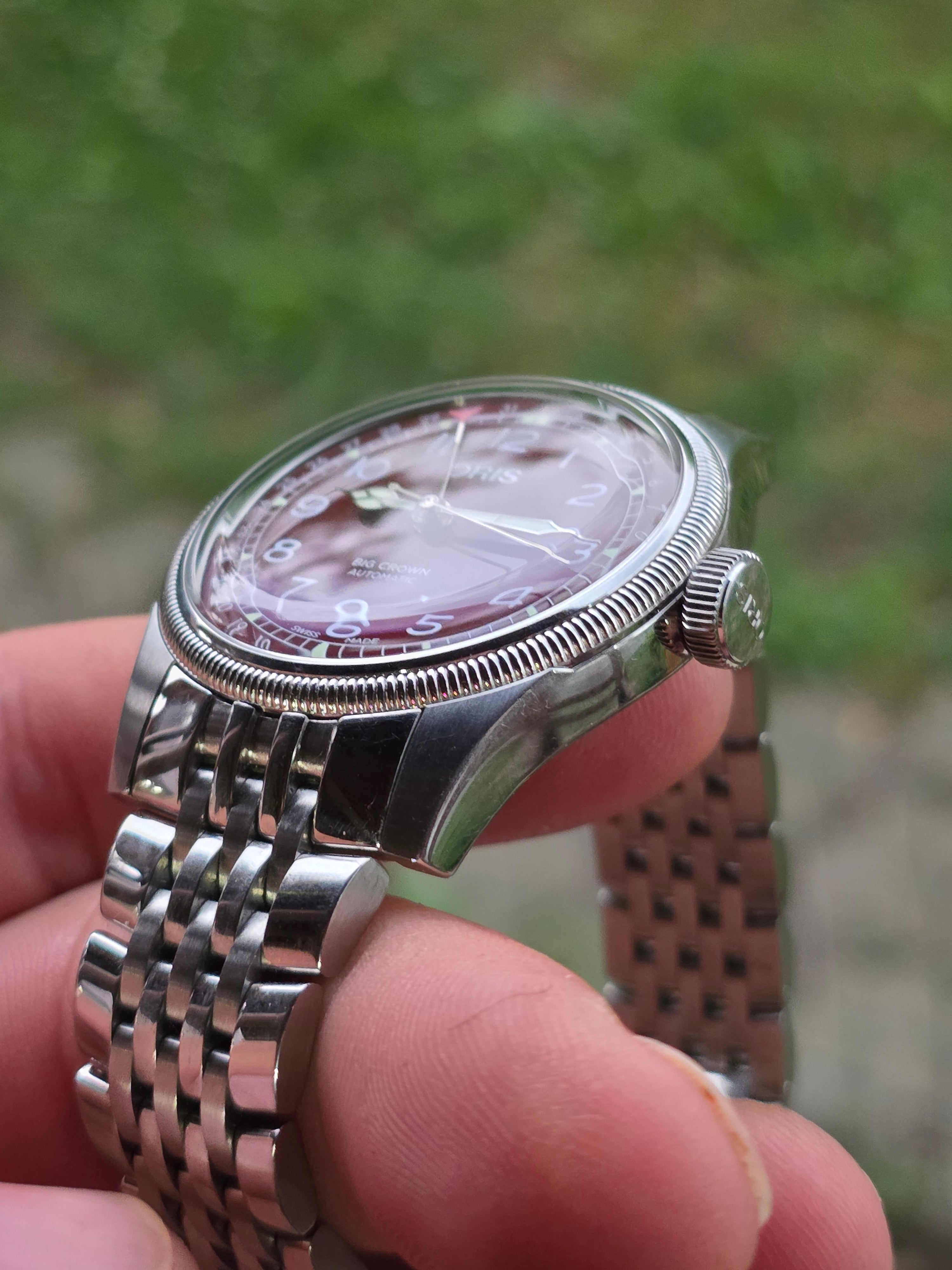 Oris Big Crown Pointer Date (Oxblood / Burgundy Dial) – 39 mm