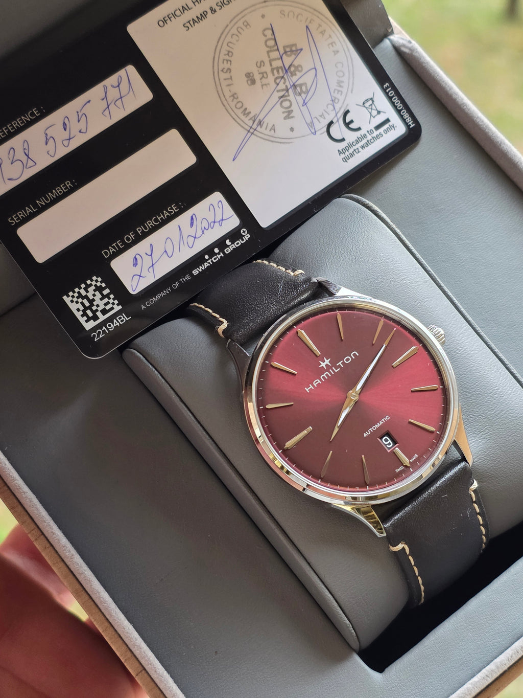 Ceas Automatic Hamilton Jazzmaster Thinline (Ref. H38525771)