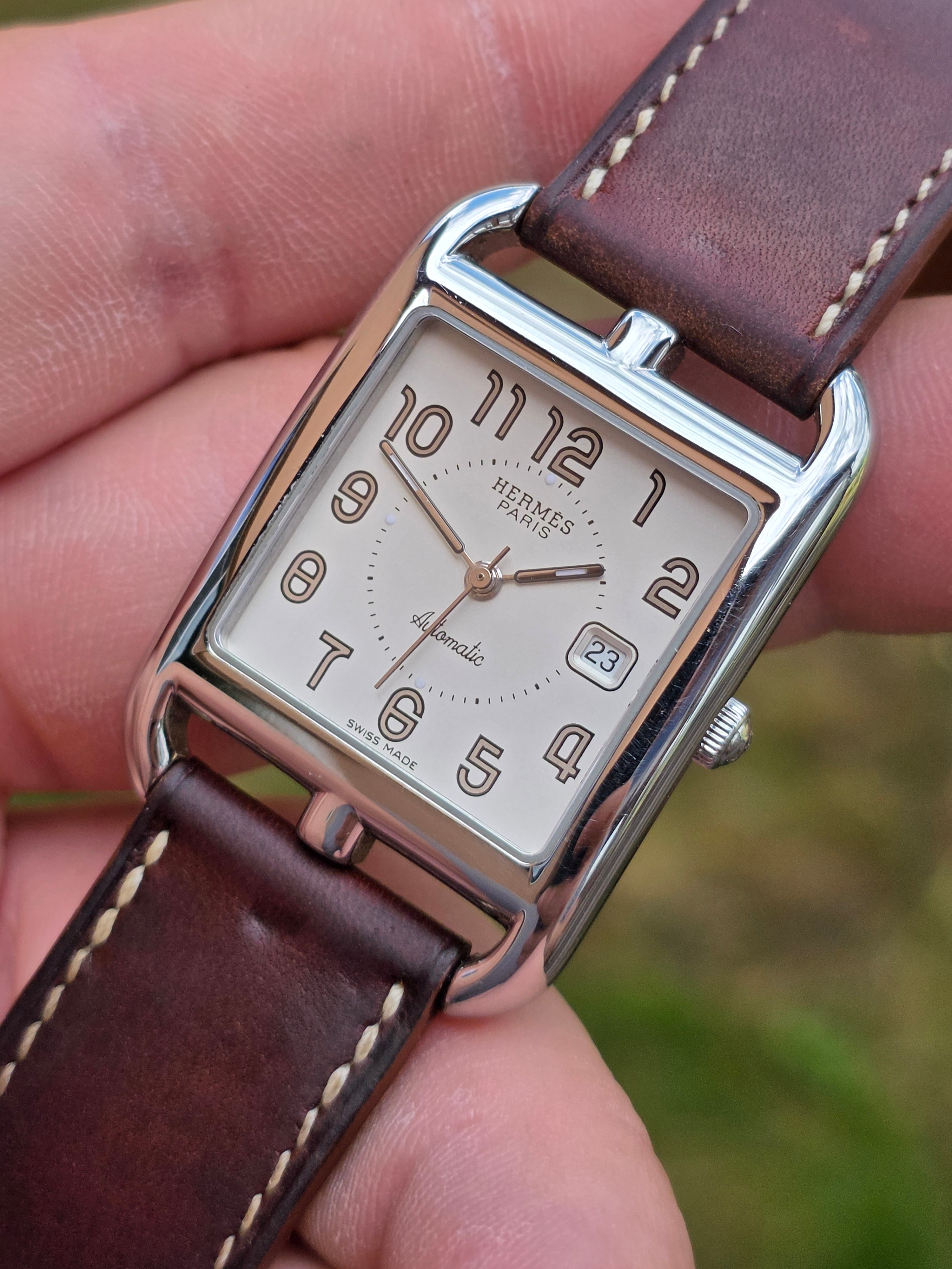Ceas Hermès Cape Cod Automatic (CC1.710) – Curea „Double Tour” din Piele