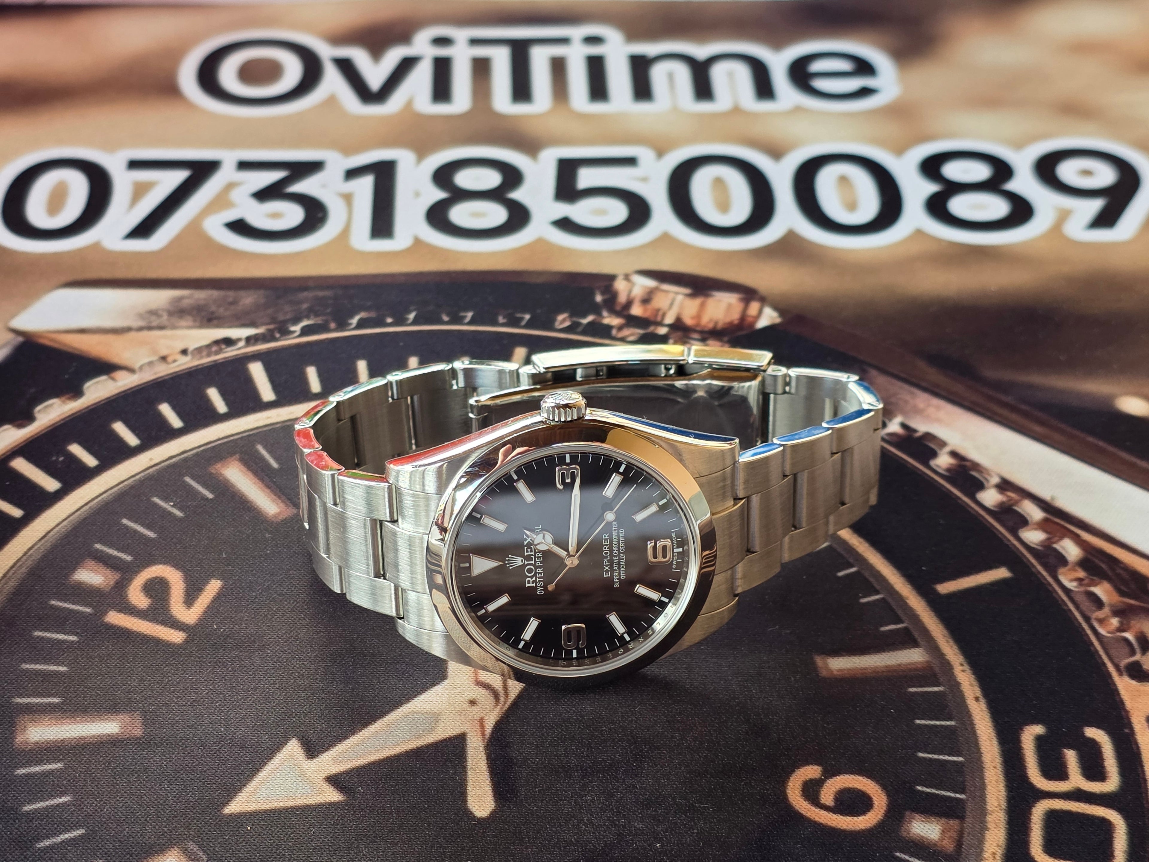 ROLEX Explorer I 39mm – Referință 214270 (Generația MK1 / Cifre Aur Alb)