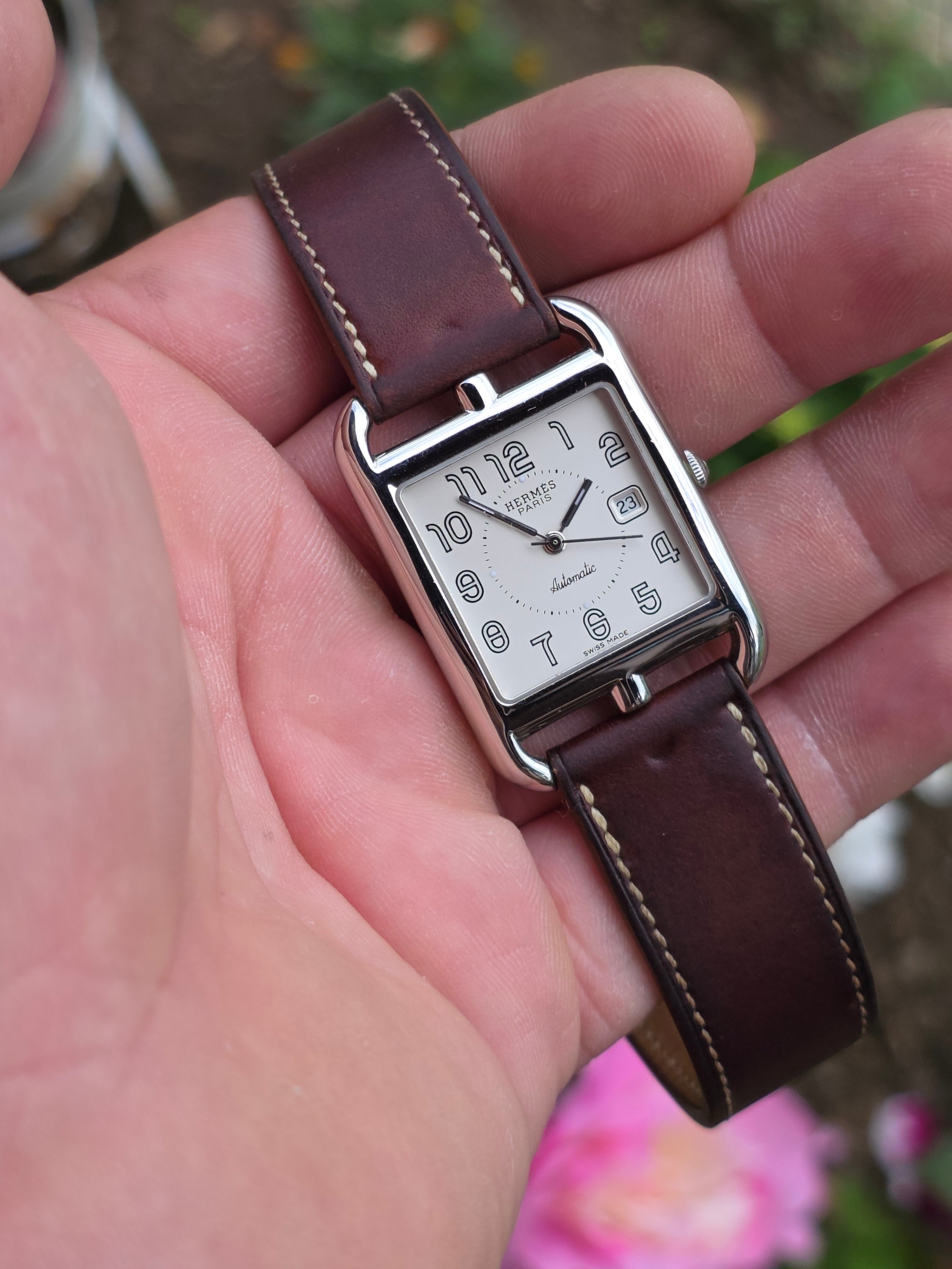 Ceas Hermès Cape Cod Automatic (CC1.710) – Curea „Double Tour” din Piele