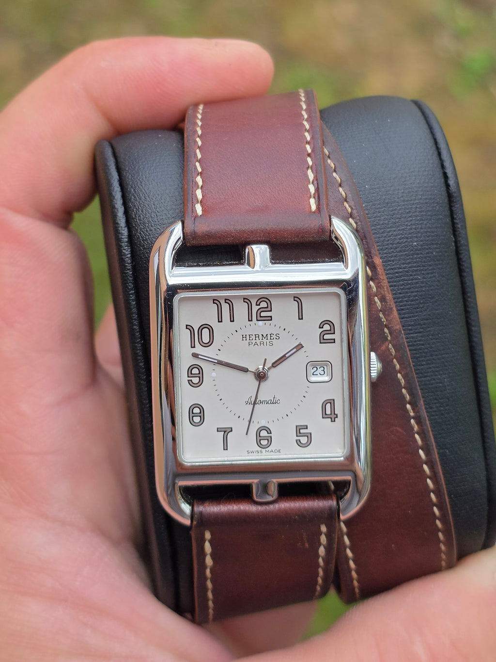 Ceas Hermès Cape Cod Automatic (CC1.710) – Curea „Double Tour” din Piele