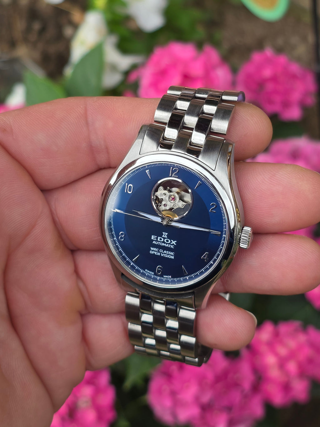 Ceas Elvețian Premium Edox WRC Classic Open Vision Automatic