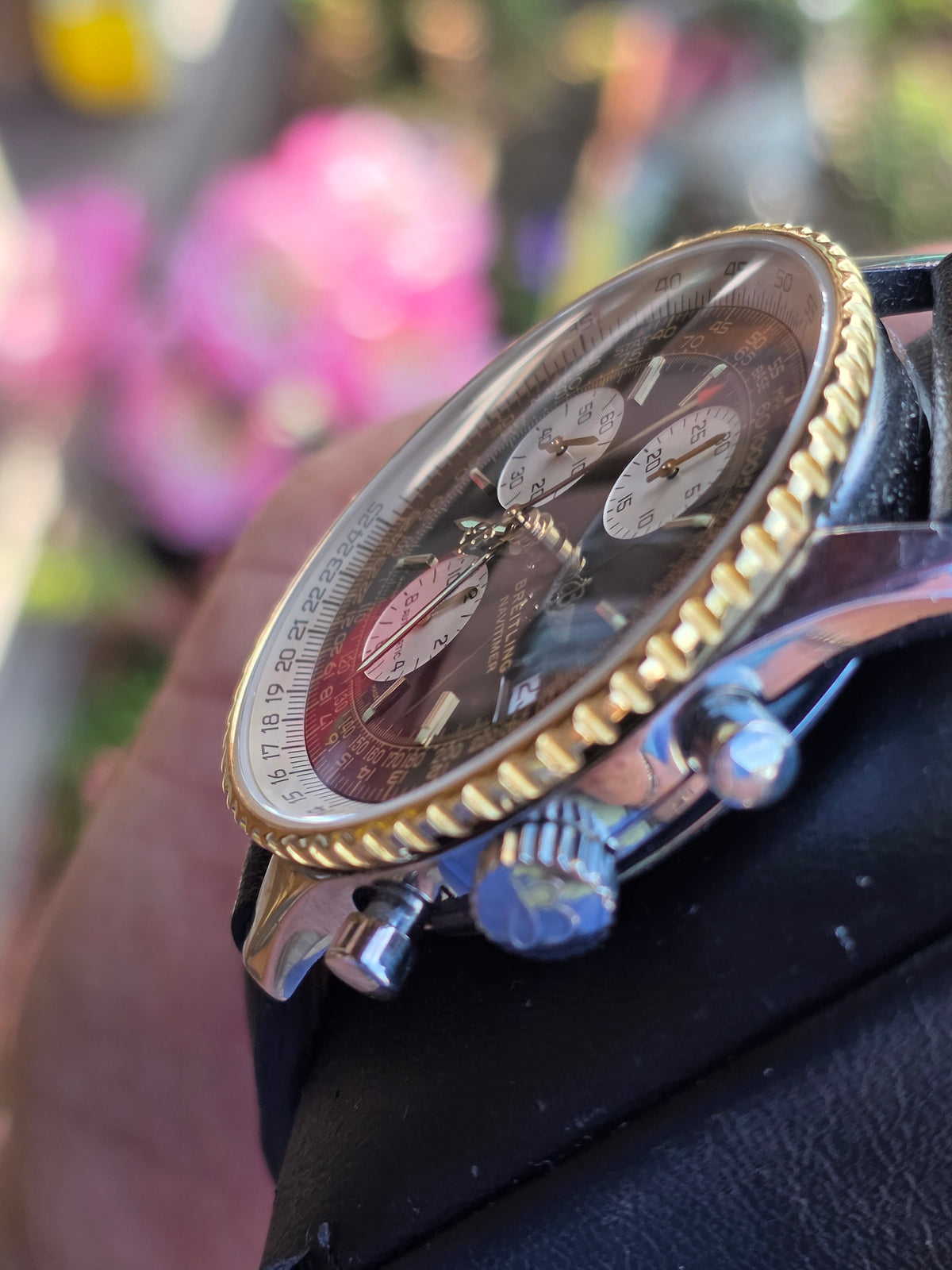 OLD Breitling Navitimer Chronograph - Referință D13022 - Aur 18k și Oțel