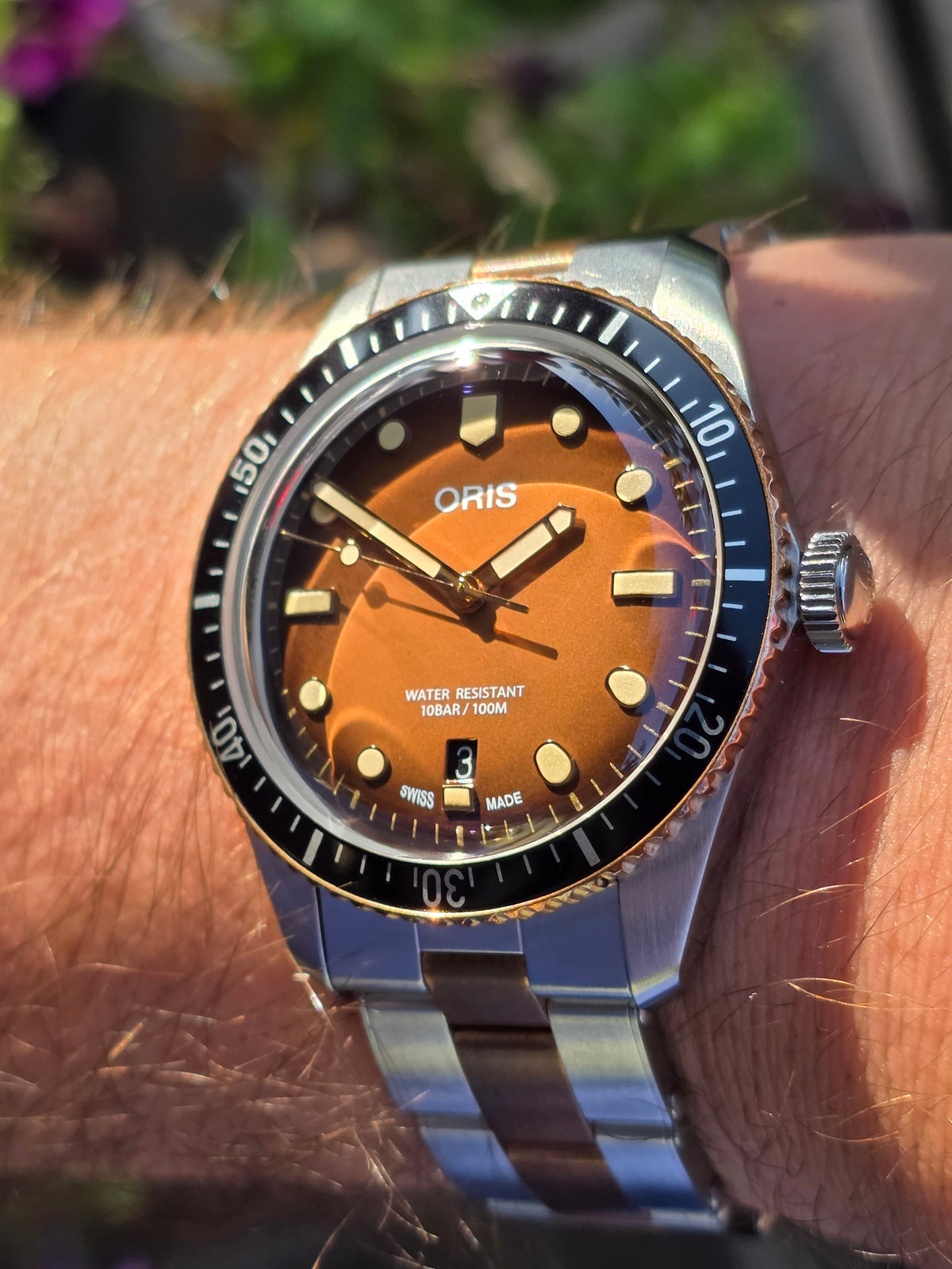 Oris Divers Sixty-Five Sunset Brown Dial - FULL SET - Nepurtat (Nou)