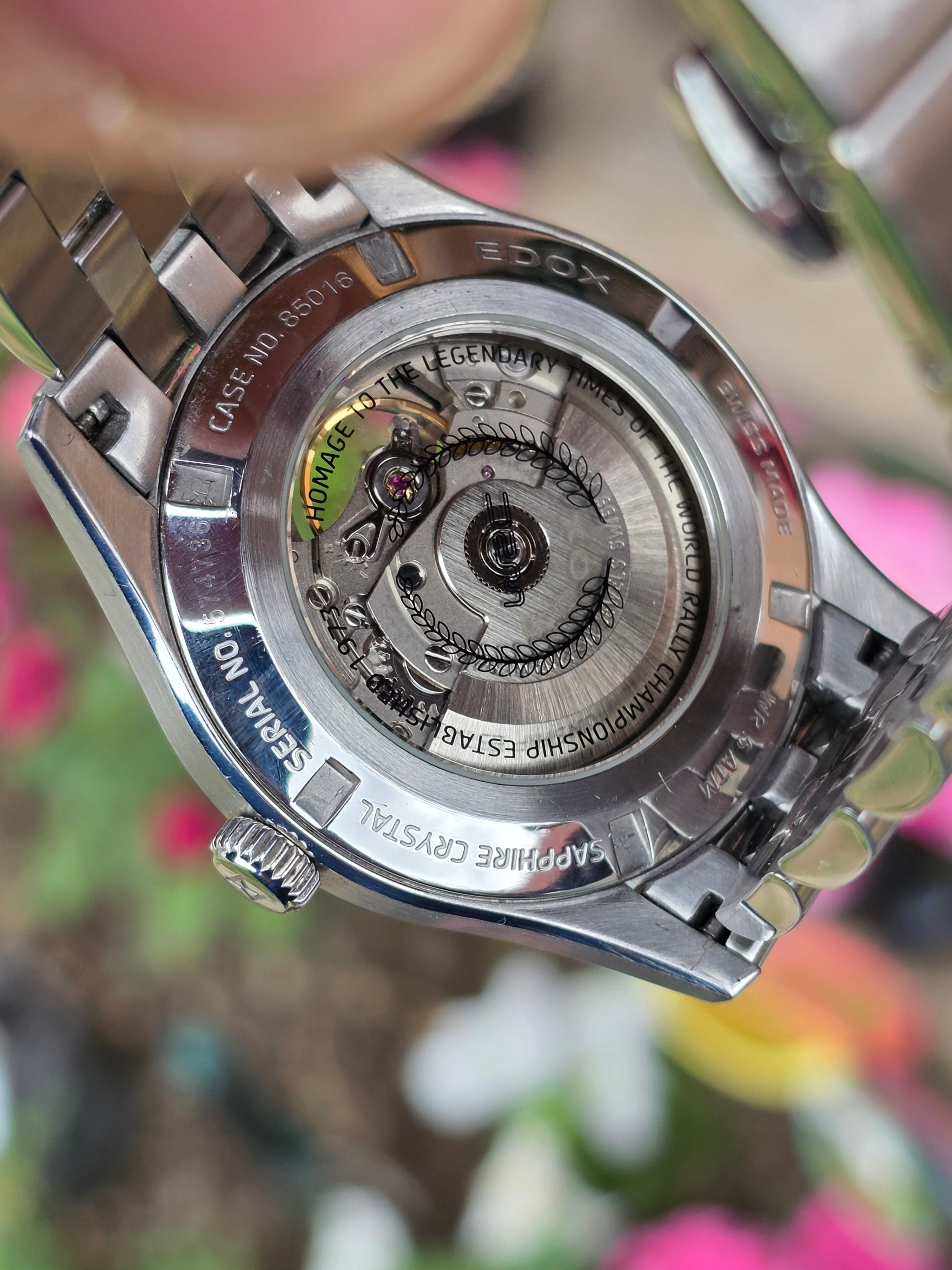 Ceas Elvețian Premium Edox WRC Classic Open Vision Automatic