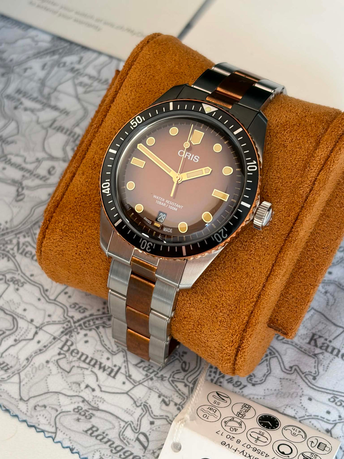 Oris Divers Sixty-Five Sunset Brown Dial - FULL SET - Nepurtat (Nou)