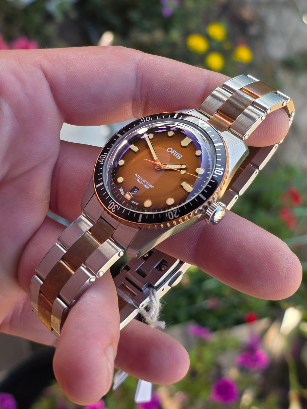 Oris Divers Sixty-Five Sunset Brown Dial - FULL SET - Nepurtat (Nou)