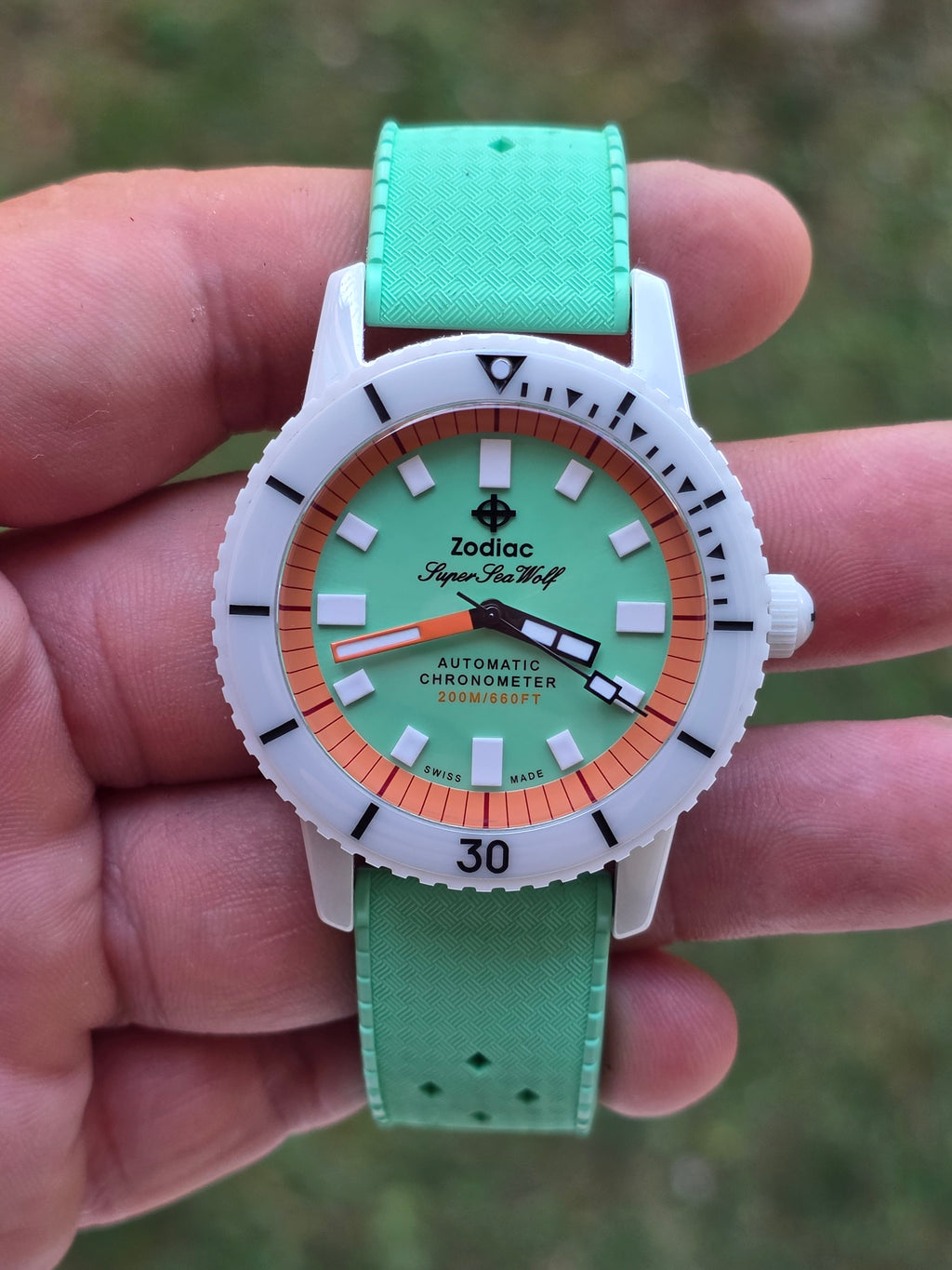 Zodiac Super Sea Wolf Compression Automatic Chronometer Ceramic (Referință: ZO9592).
