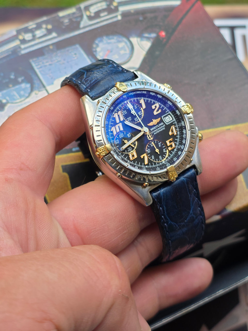 Breitling Chronomat Automatic (Oțel & Aur 18k) Certificat Chronometer