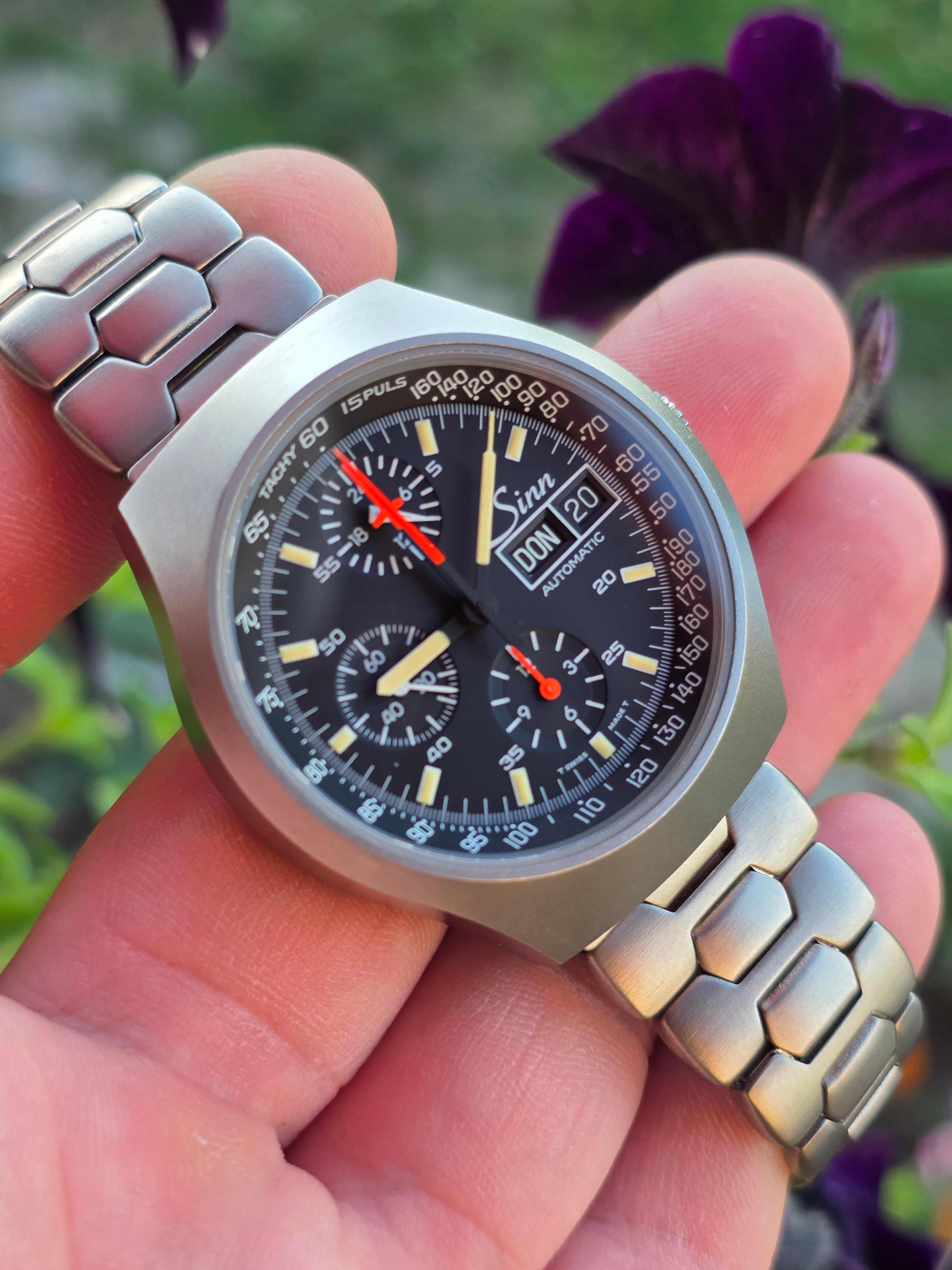 Sinn 157 Titan – Cronograf Vintage de Colecție (Mecanism Lemania 5100)