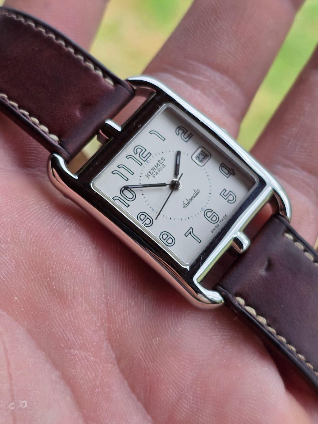 Ceas Hermès Cape Cod Automatic (CC1.710) – Curea „Double Tour” din Piele