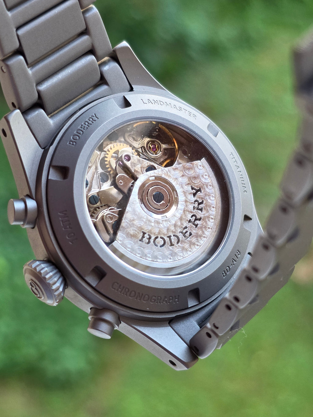Boderry Landmaster Automatic Chronograph Titanium – Nou, Full Set