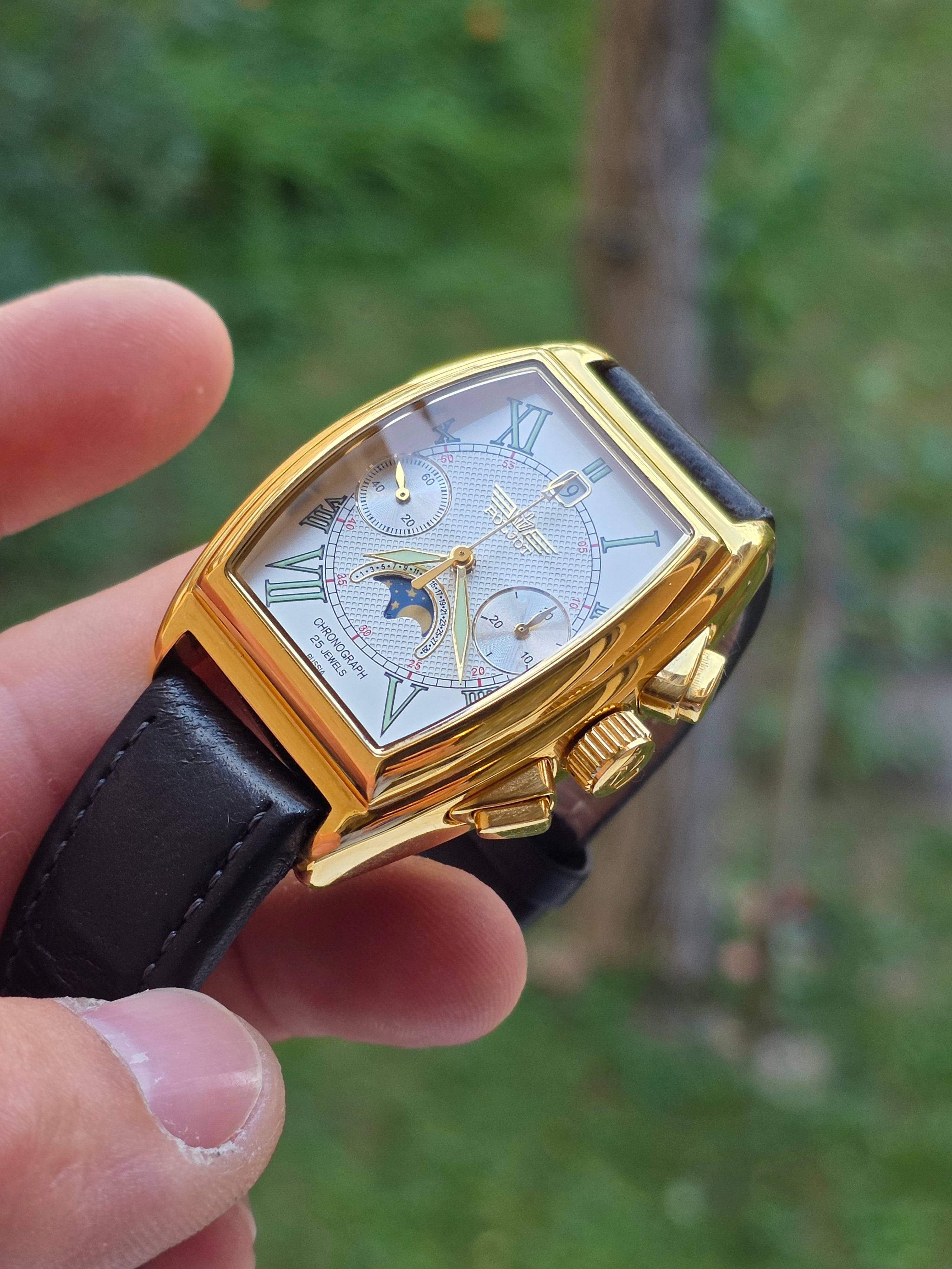 Ceas Poljot Chronograph Moonphase 25 Jewels – Ediție Limitată, Mecanic (Poljot 31679)