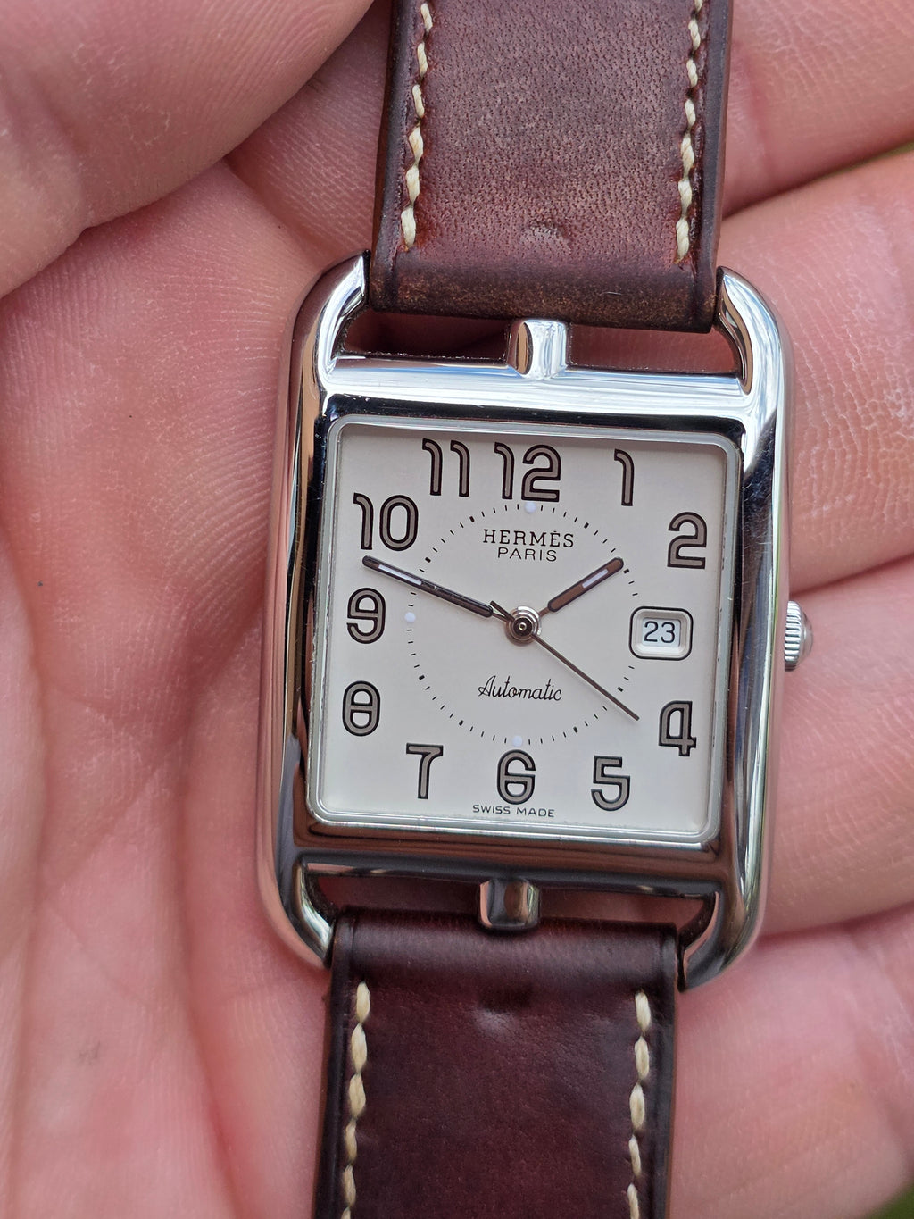 Ceas Hermès Cape Cod Automatic (CC1.710) – Curea „Double Tour” din Piele