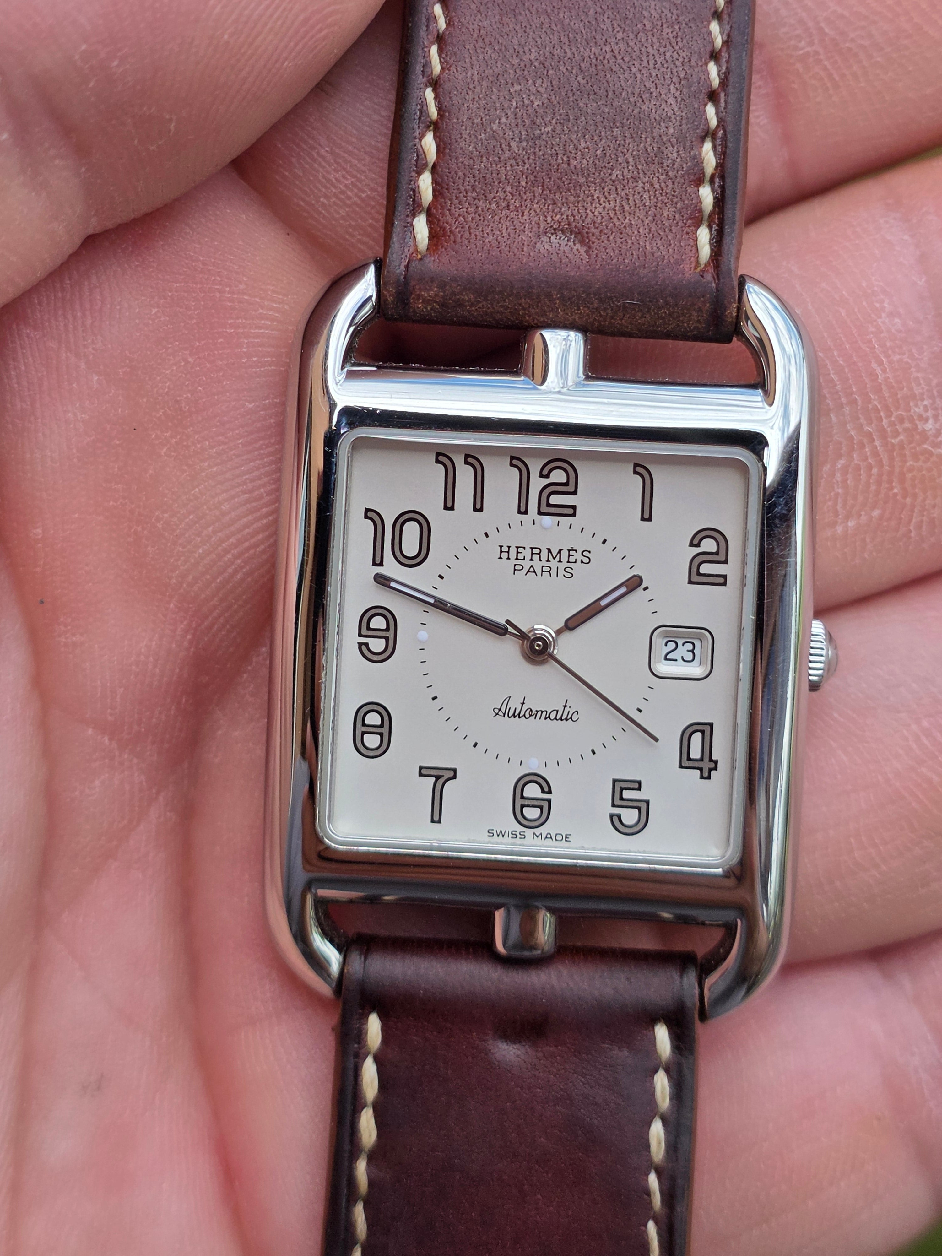 Ceas Hermès Cape Cod Automatic (CC1.710) – Curea „Double Tour” din Piele
