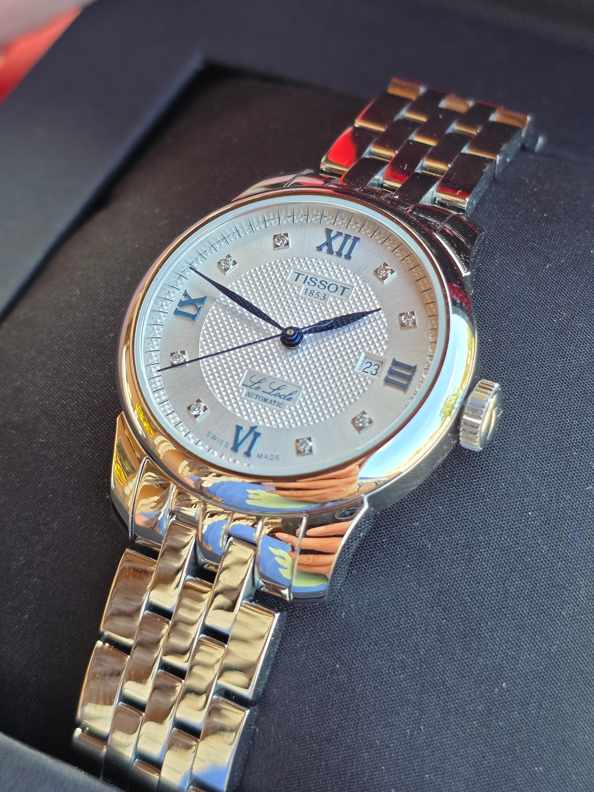 Ceas de Dama Tissot Le Locle Automatic (Ediție Aniversară / Diamante)