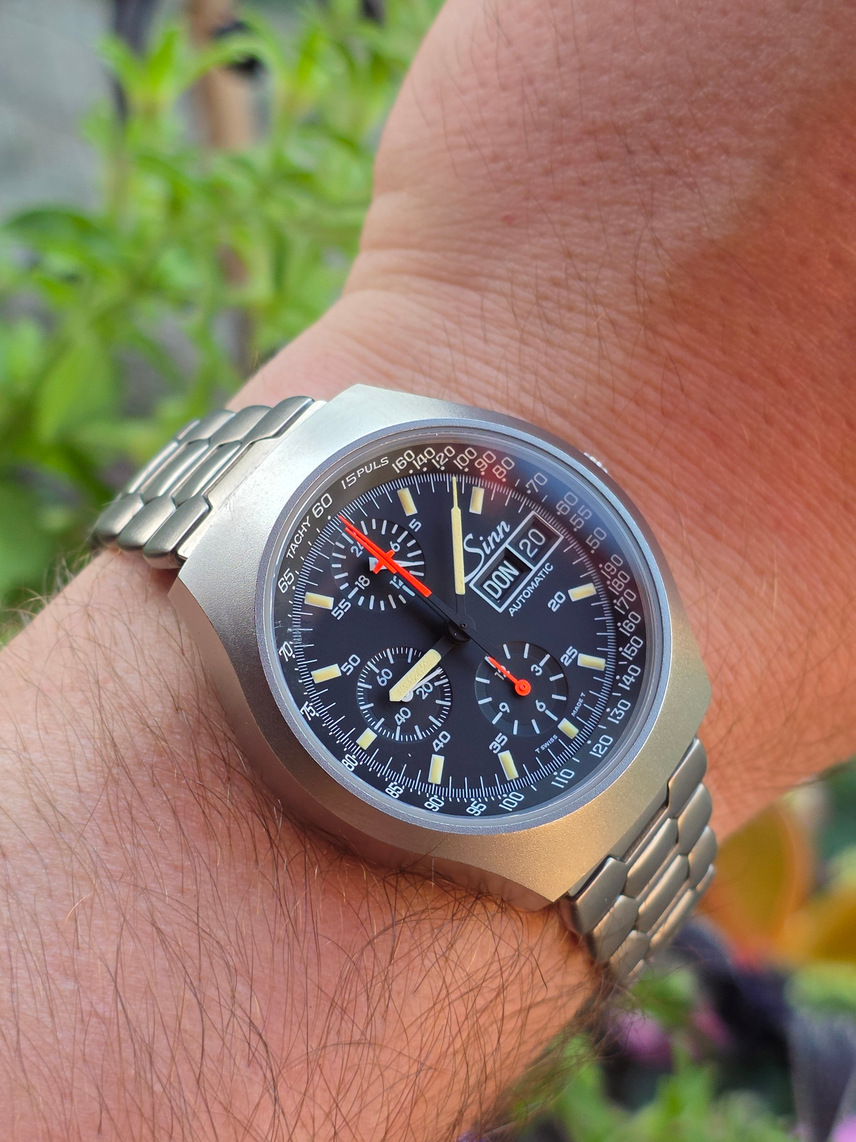Sinn 157 Titan – Cronograf Vintage de Colecție (Mecanism Lemania 5100)