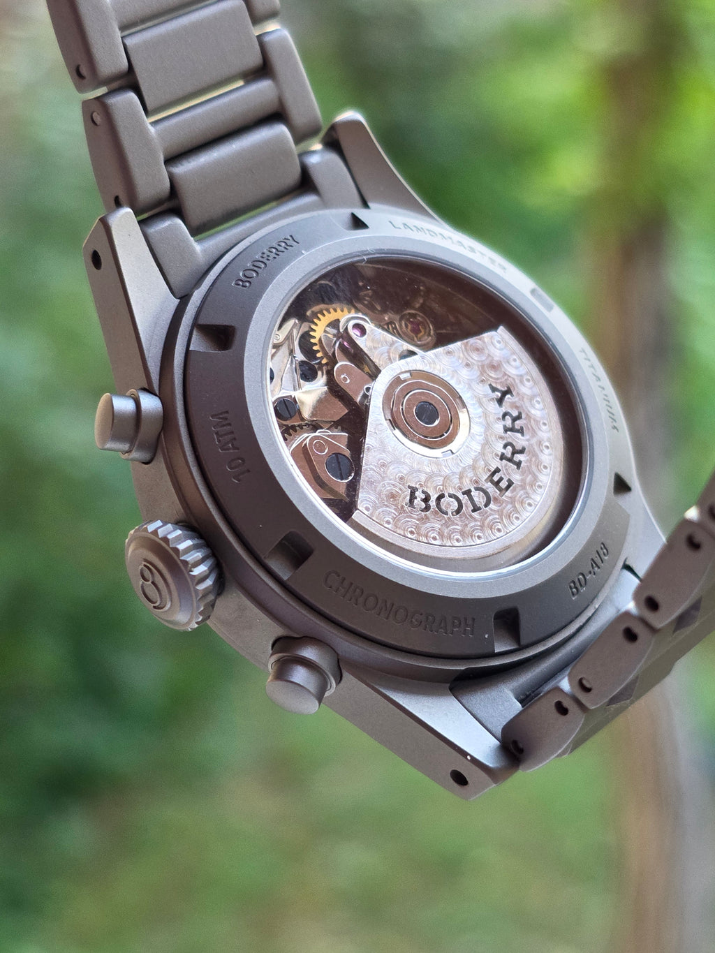 Boderry Landmaster Automatic Chronograph Titanium – Nou, Full Set